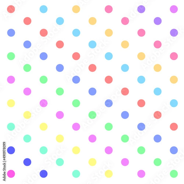 Obraz Colorful polka dot pattern