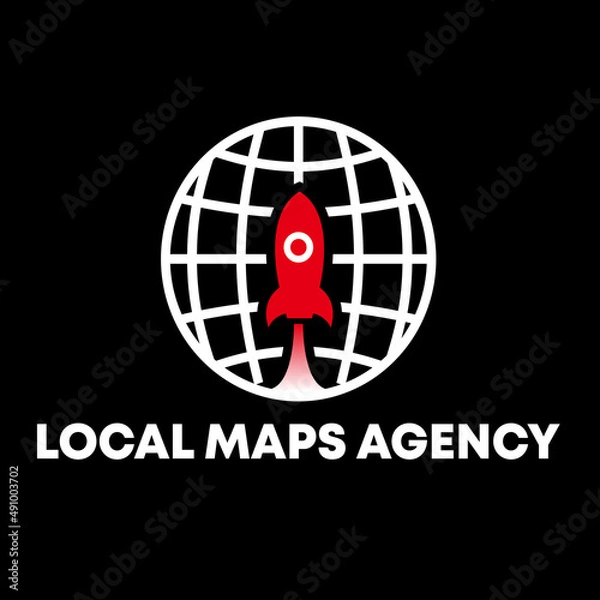 Fototapeta map logo, pointer logo, pin logo, location logo, navigation, guide, application