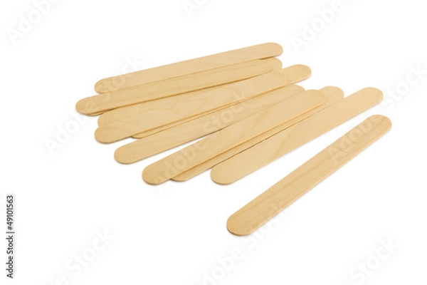 Fototapeta Tongue depressor isolated on white background