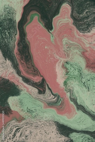 Obraz Abstract digital fluid art marble background 