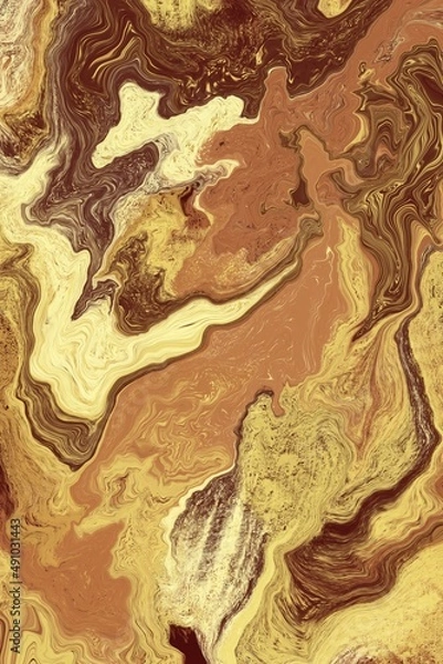 Obraz Abstract digital fluid art marble background 