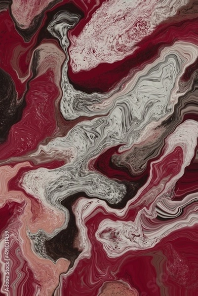 Obraz Abstract digital fluid art marble background 