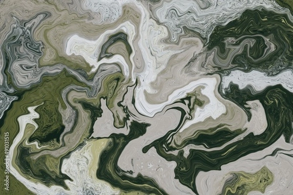 Obraz Abstract digital fluid art marble background 