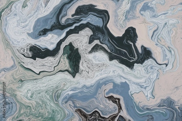 Obraz Abstract digital fluid art marble background 