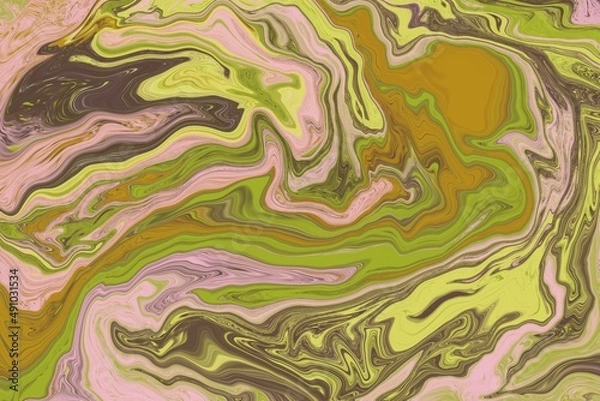 Obraz Abstract digital fluid art marble background 