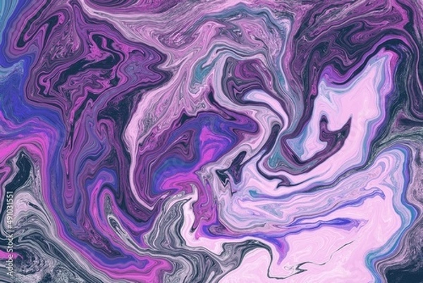 Obraz Abstract digital fluid art marble background 