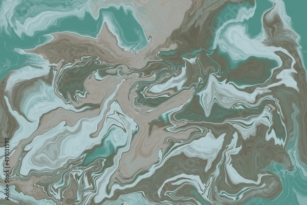 Obraz Abstract digital fluid art marble background 