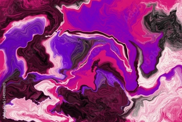 Obraz Abstract digital fluid art marble background 