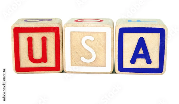 Fototapeta american building blocks