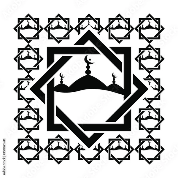 Obraz Ramadan kareem . on blank background illustration vector. eps 10