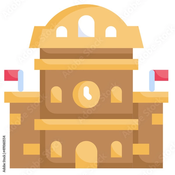 Fototapeta TRAIN STATION flat icon,linear,outline,graphic,illustration