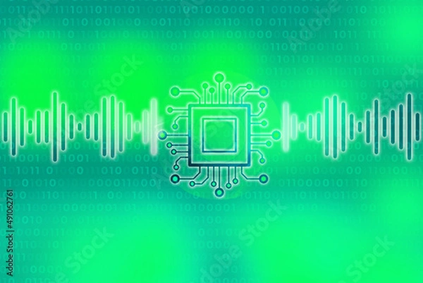 Fototapeta 2d illustration circute background
