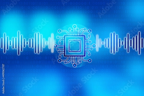 Fototapeta 2d illustration circute background
