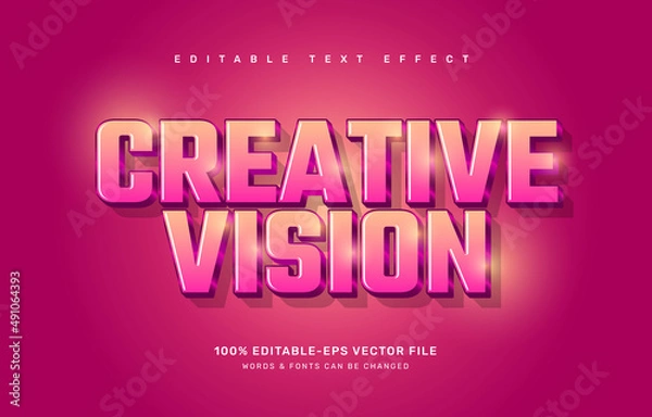 Obraz Creative editable text effect template