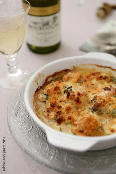 Obraz Gratind de noix de saint-jacques