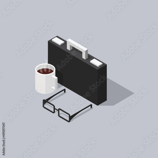 Obraz Flat icon style suitable for landing web page, banner, flyer, sticker, card, icon book.