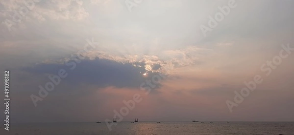 Obraz sunset over the sea