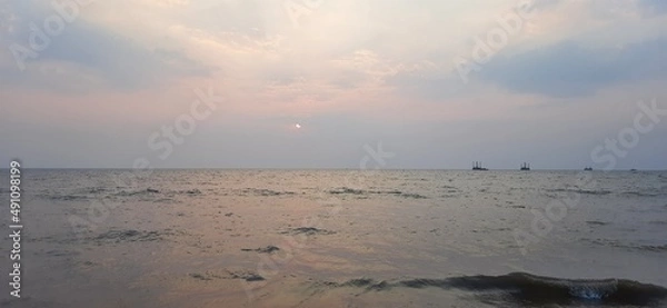 Obraz sunset over the sea