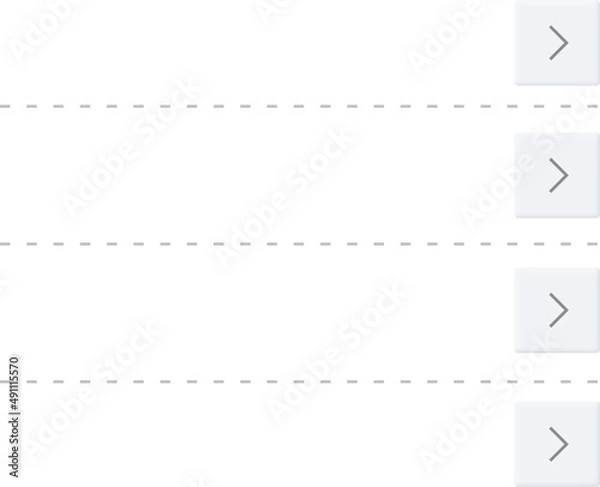 Obraz Neumorphism interface button. Modern website or mobile app design. Neumorphic UI UX white design.