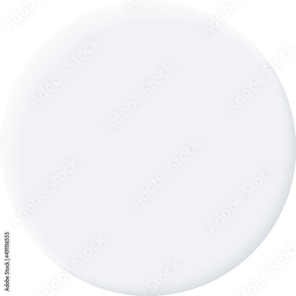 Fototapeta Neumorphism interface button. Modern website or mobile app design. Neumorphic UI UX white design.