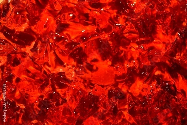 Obraz Red jelly close up texture