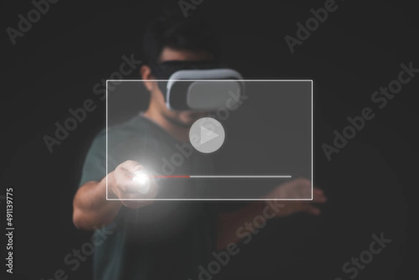 Fototapeta Metaverse Technology concept.