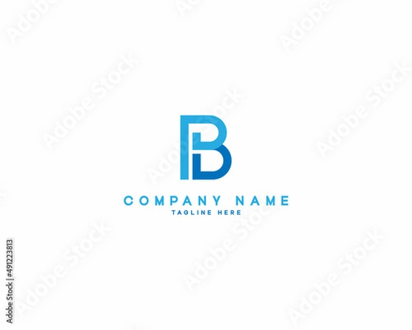 Obraz pb logo design template illustration vector