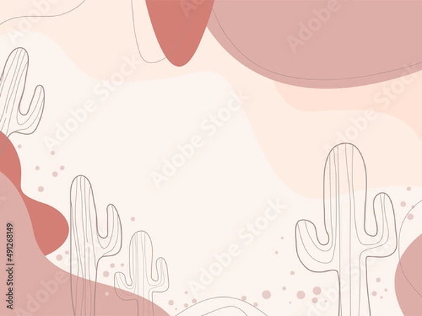 Fototapeta Abstract modern background with brown leaves colors