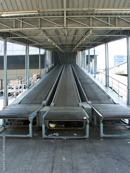 Obraz Rubber industrial conveyer