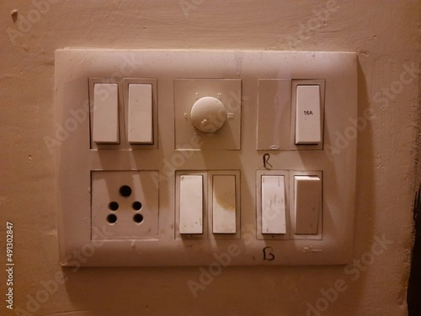Obraz electrical outlet on wall