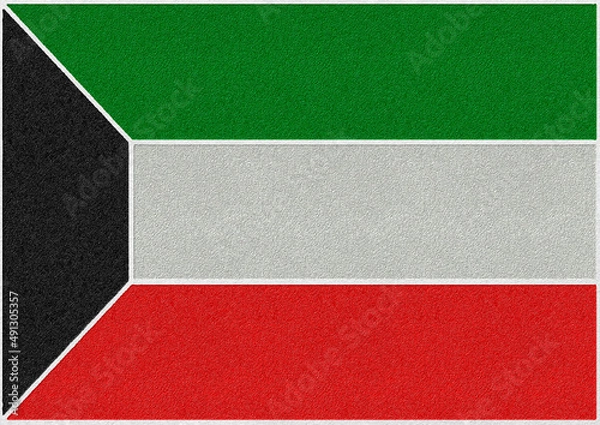 Fototapeta country flag kuwait texture