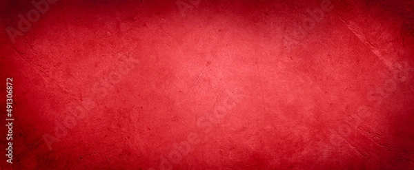 Fototapeta Red textured concrete wall background