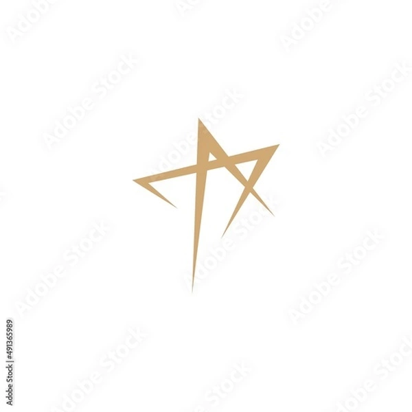 Fototapeta Star logo icon illustration template