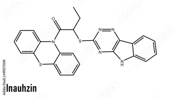 Fototapeta Inauhzin is a potent SIRT inhibitor, which effectively reactivates p53 by inhibiting SIRT1 activity, promotes p53-dependent apoptosis of human cancer cells 