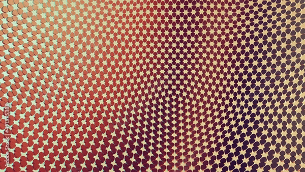 Fototapeta Abstract mesh background. 3D rendering.