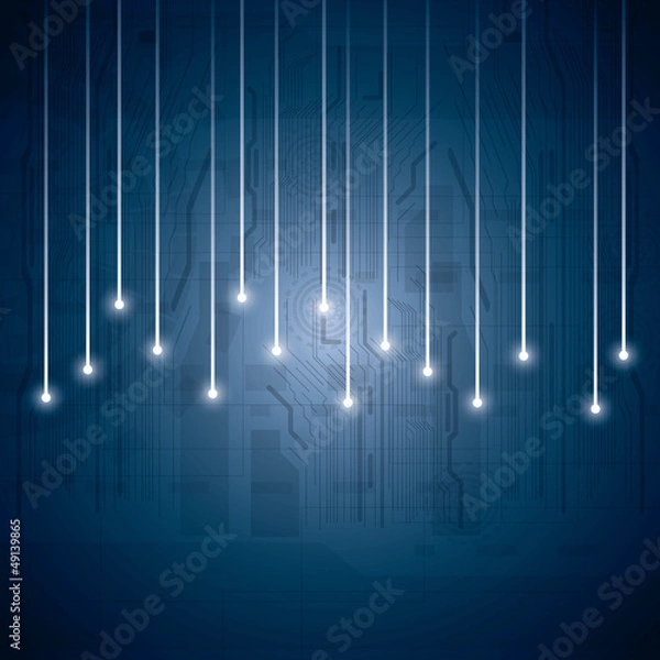 Obraz Abstract vector futuristic circuit background
