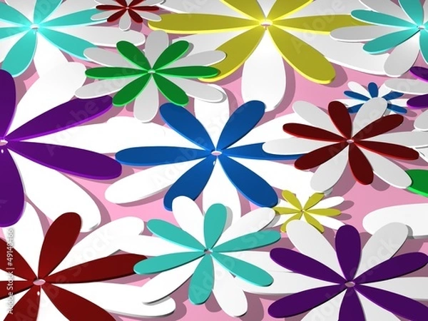 Obraz colorful flowers