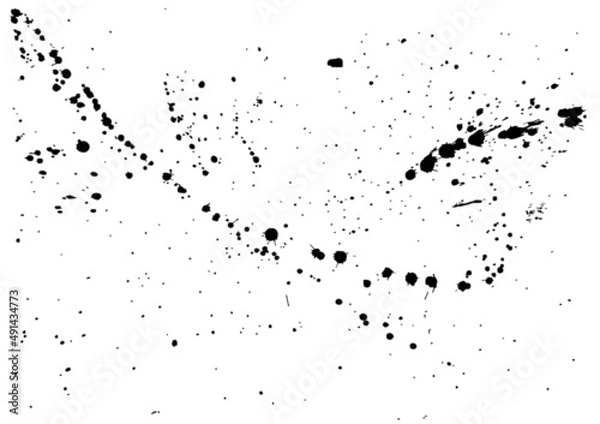 Obraz Paint splatter background. Vector illustration