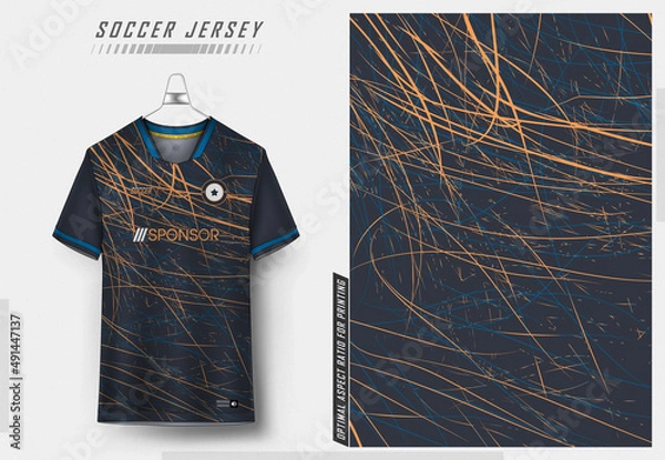 Obraz Soccer jersey design for sublimation 