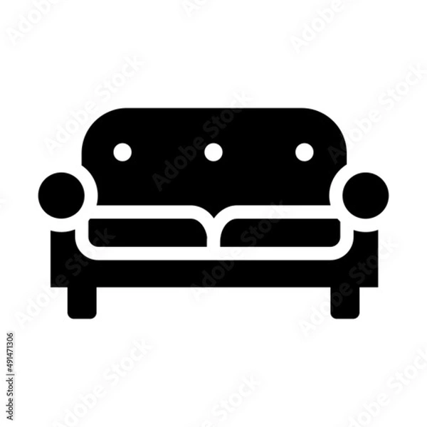 Fototapeta sofa icon