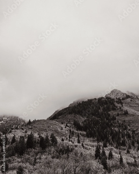 Obraz clouds over the mountain