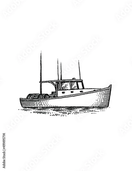 Obraz lobster boat