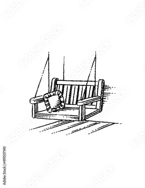 Obraz porch swing