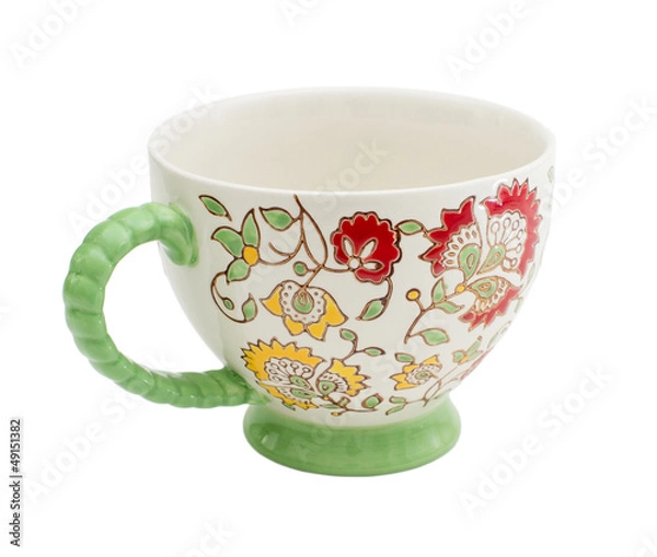 Obraz Tea cups isolated on white