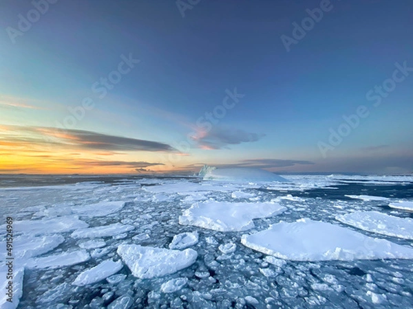 Obraz ice on the river