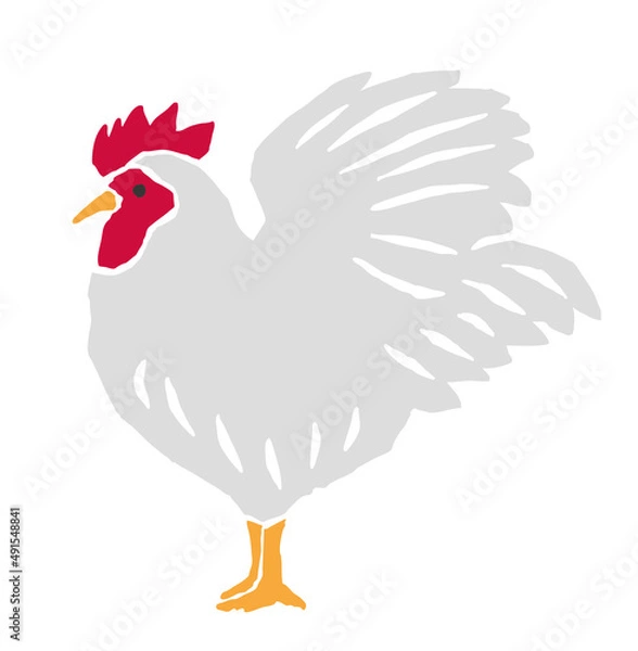 Obraz 鶏　レトロなベクターイラスト