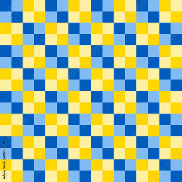 Fototapeta Seamless Colorful Checkered Flannel patterns of square for background.