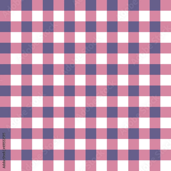 Fototapeta Seamless Colorful Checkered Flannel patterns of square for background.