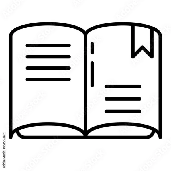 Fototapeta book and bookmark