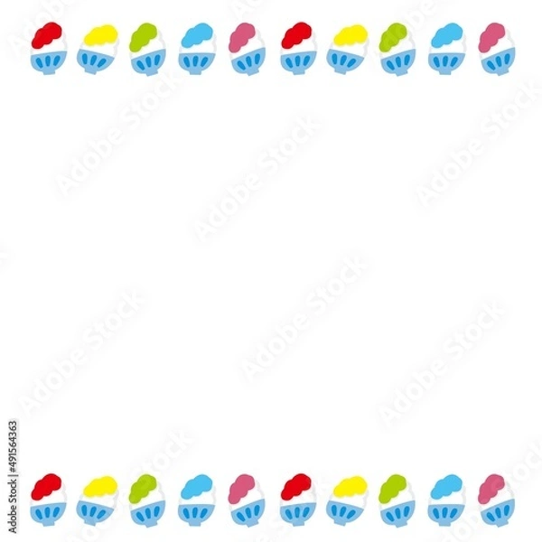 Obraz かき氷のフレーム